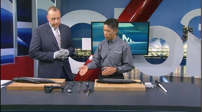 House of Knives’ Andre Eng Shows Global BC Viewers How to Fillet a Fish!