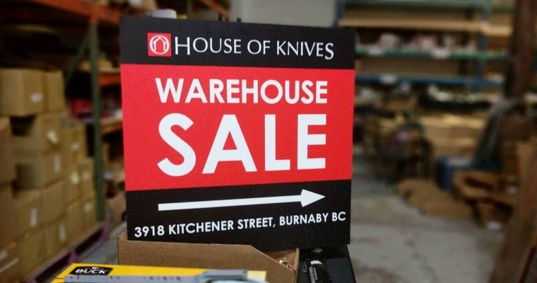 The House of Knives Warehouse Sale Starts This Friday!