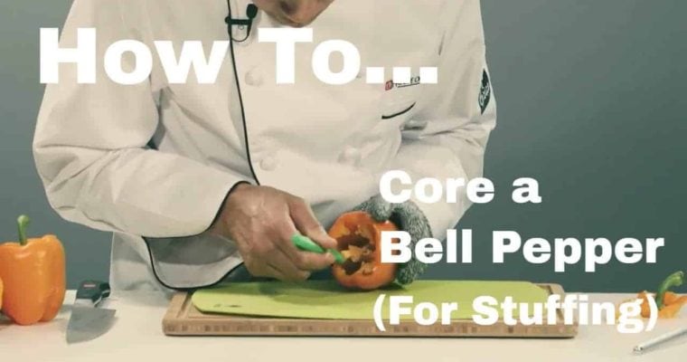 Quick Tip – How to Core a Bell Pepper for Stuffing (Video)